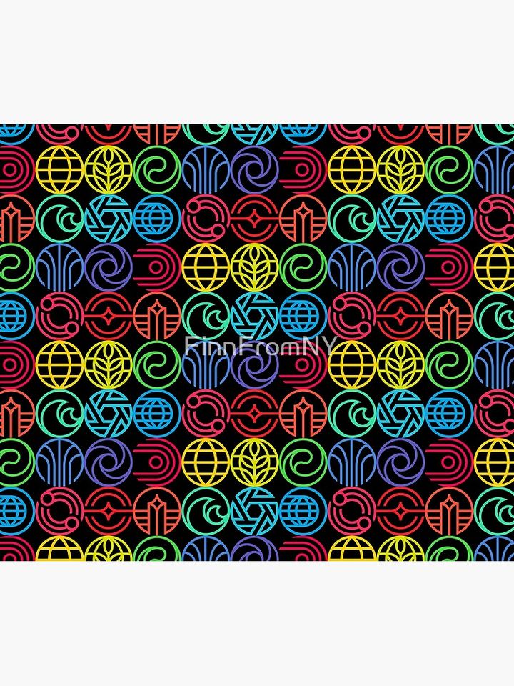 New Epcot Logos Version 2 Throw Blanket