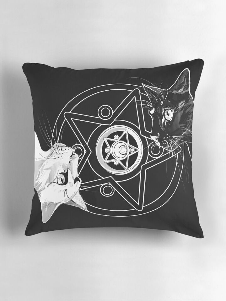 Gothic Cats  Pillow