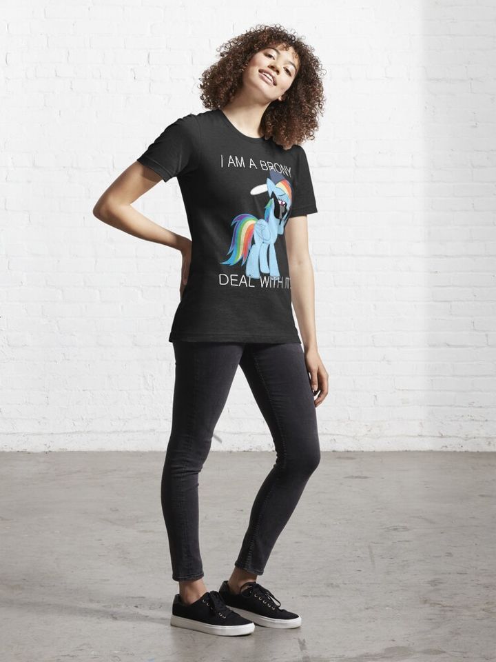 Rainbow Dash Brony Essential T-Shirt, Pony cartoon Tee