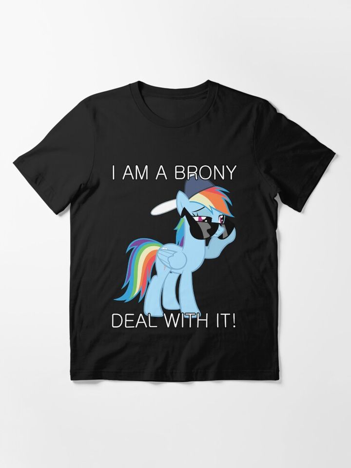 Rainbow Dash Brony Essential T-Shirt, Pony cartoon Tee