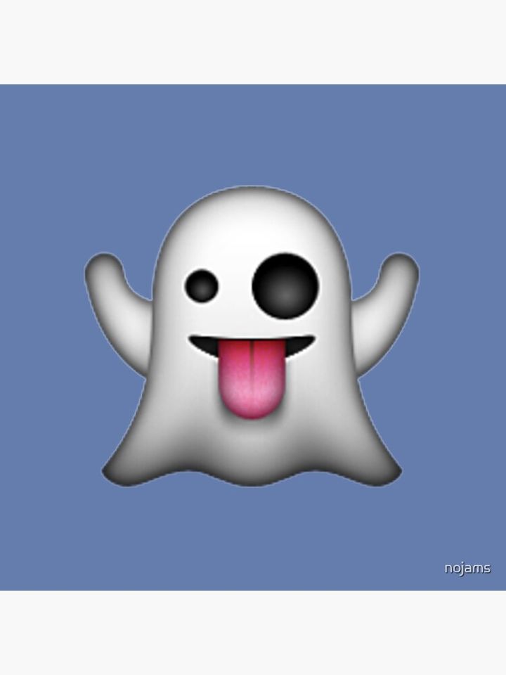 Ghost Emoji Pillow