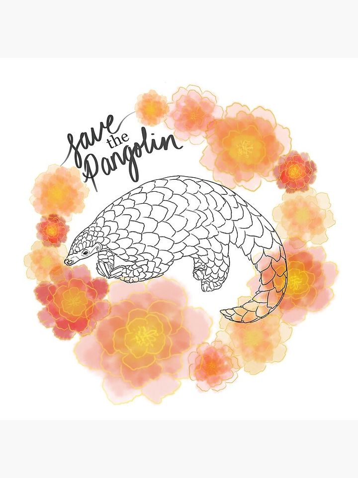 Save the Pangolin Premium Matte Vertical Poster