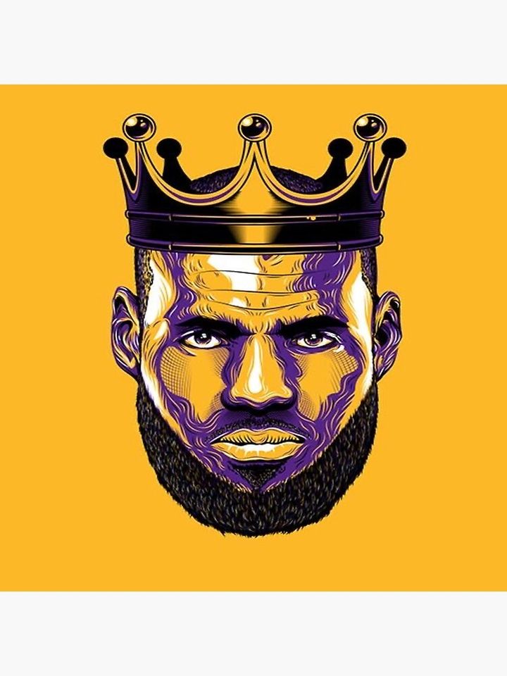 King Lebron James Pillow, NBA Gift, Gift for Fan
