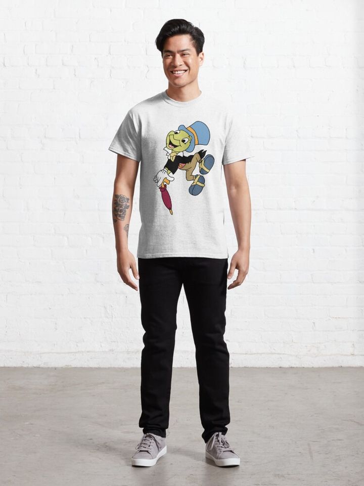 Jiminy Cricket T-Shirt, Disney Pinocchio T-shirt