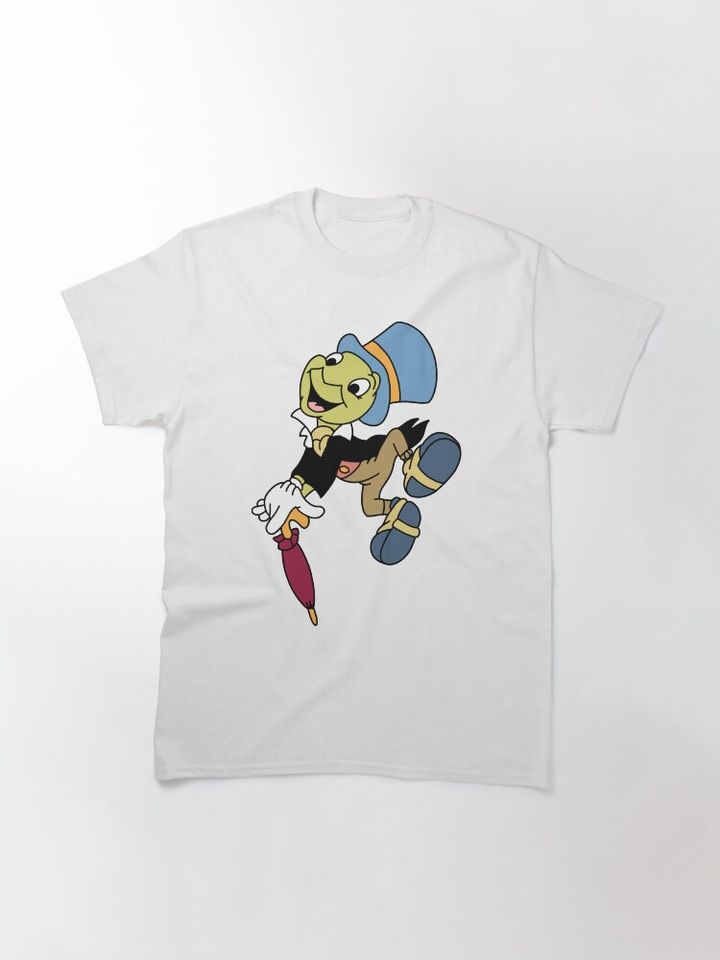 Jiminy Cricket T-Shirt, Disney Pinocchio T-shirt