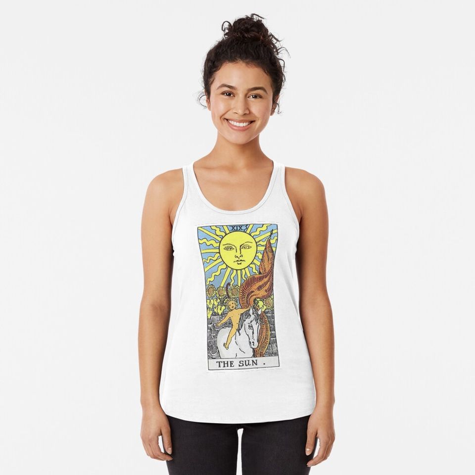 The Sun Tarot Racerback Tank Top