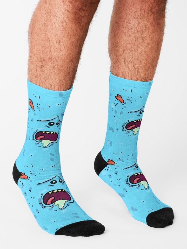 Rick and Rickandmorty Mr Meeseeks Full Face Socks
