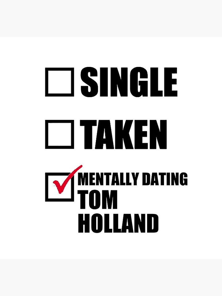 Mentally Dating Tom Holland Pillow