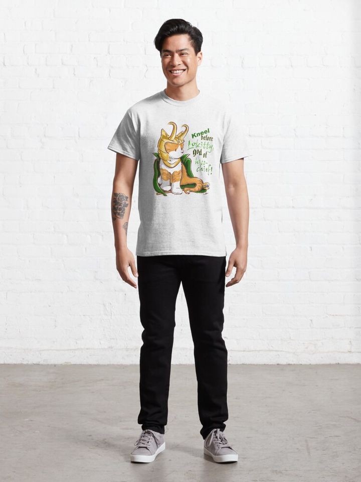 Kneel Before Lokitty! (chibi version) Classic T-Shirt