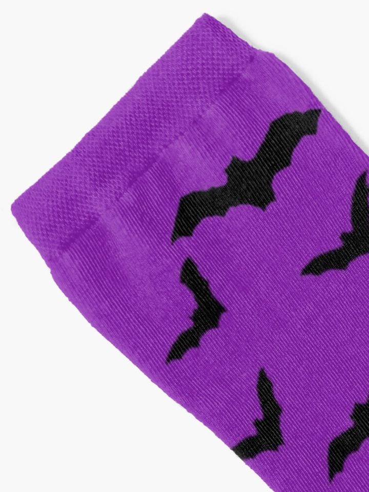 Purple Bats Socks