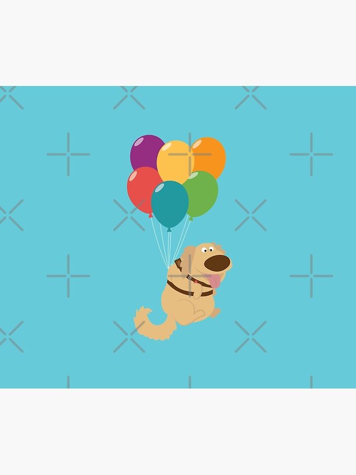 Dug Balloons Throw Blanket