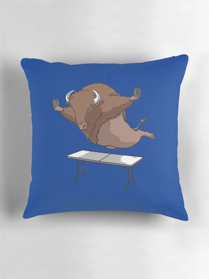 Mafia Buffalo B.i.l.l.s Superfan table dive Design Pillow, Gift for Fan