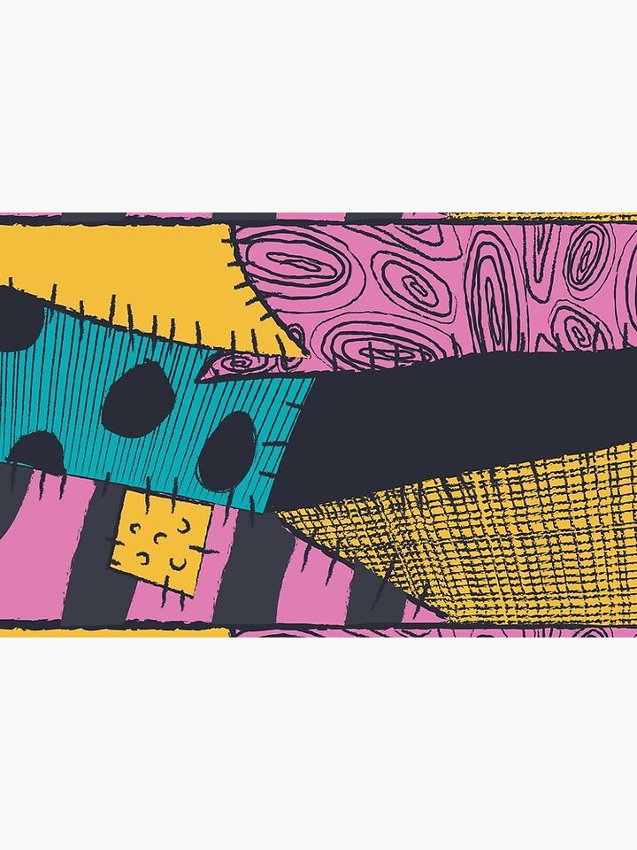 Nightmare Sewn Pattern Bath Mat
