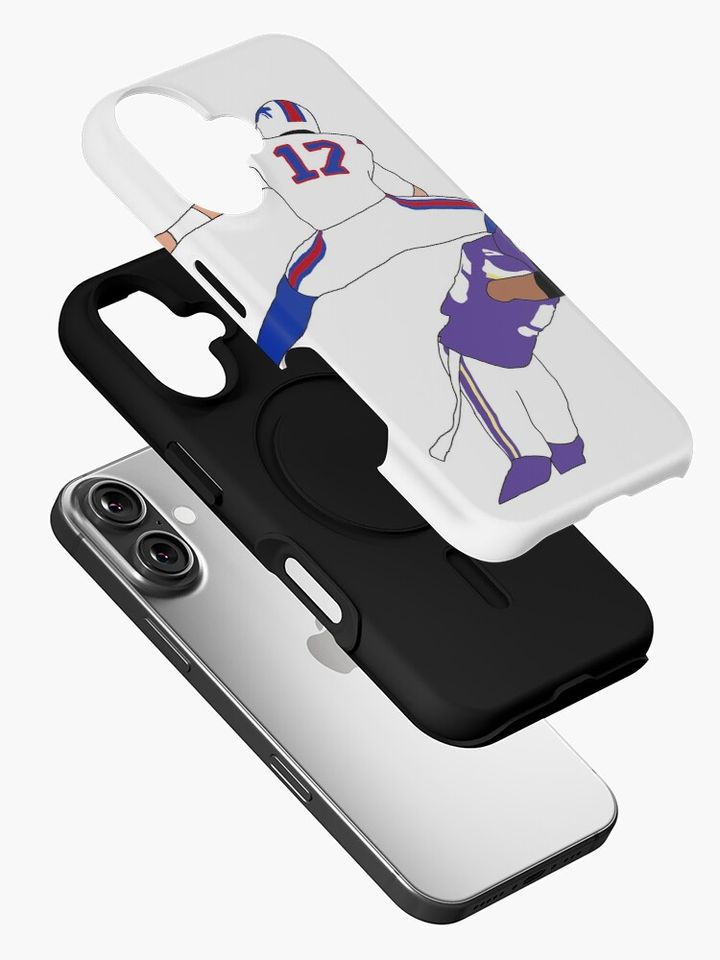Buffalo Bills Josh Allen Hurdle iPhone Case, Gift For Fan