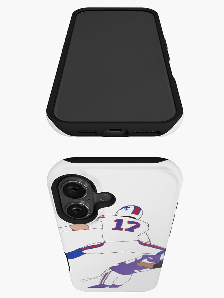 Buffalo Bills Josh Allen Hurdle iPhone Case, Gift For Fan