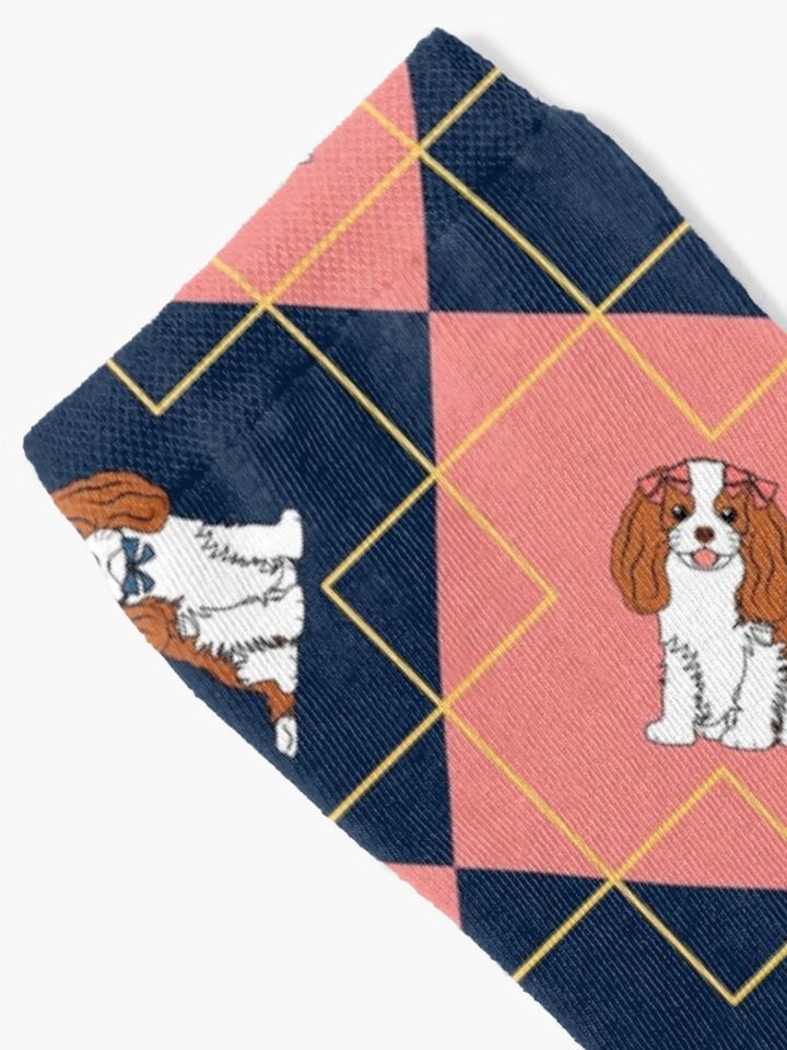 Lattice Cavalier King Charles Spaniel Socks