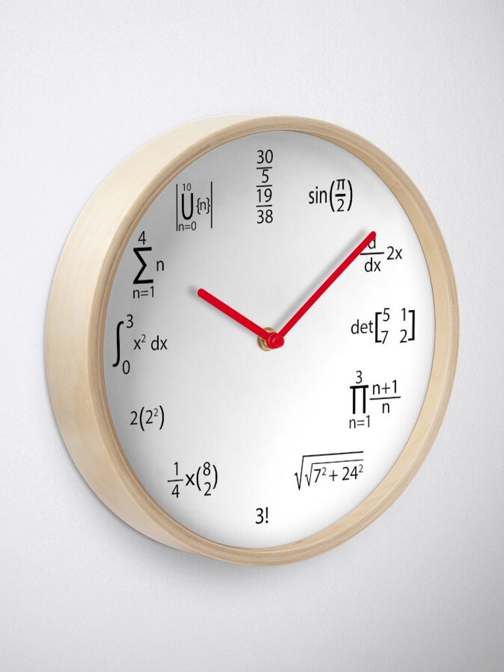 Math Clock , Funny Math Clock Meme , Maths Clock, , Funny Wall Clocks Decor