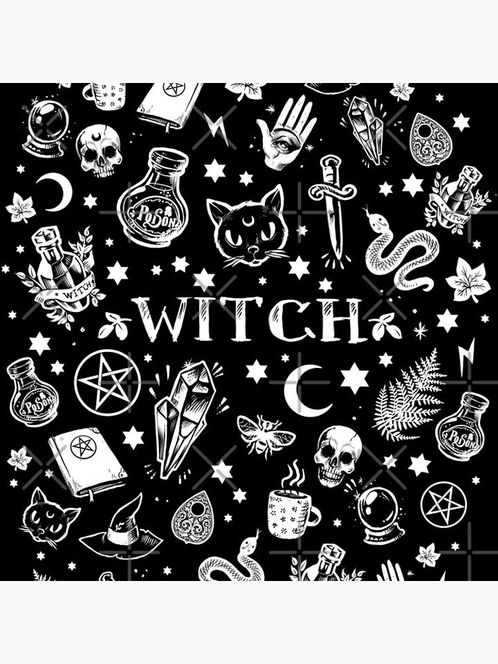 WITCH PATTERN 2 Pillow