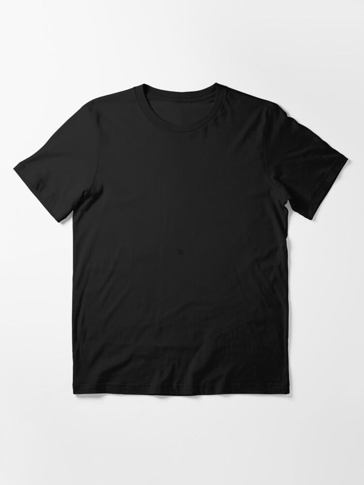 Plain Solid Black Essential T-Shirt