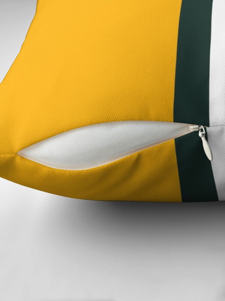 Green Bay Packers Stripes Design Pillow