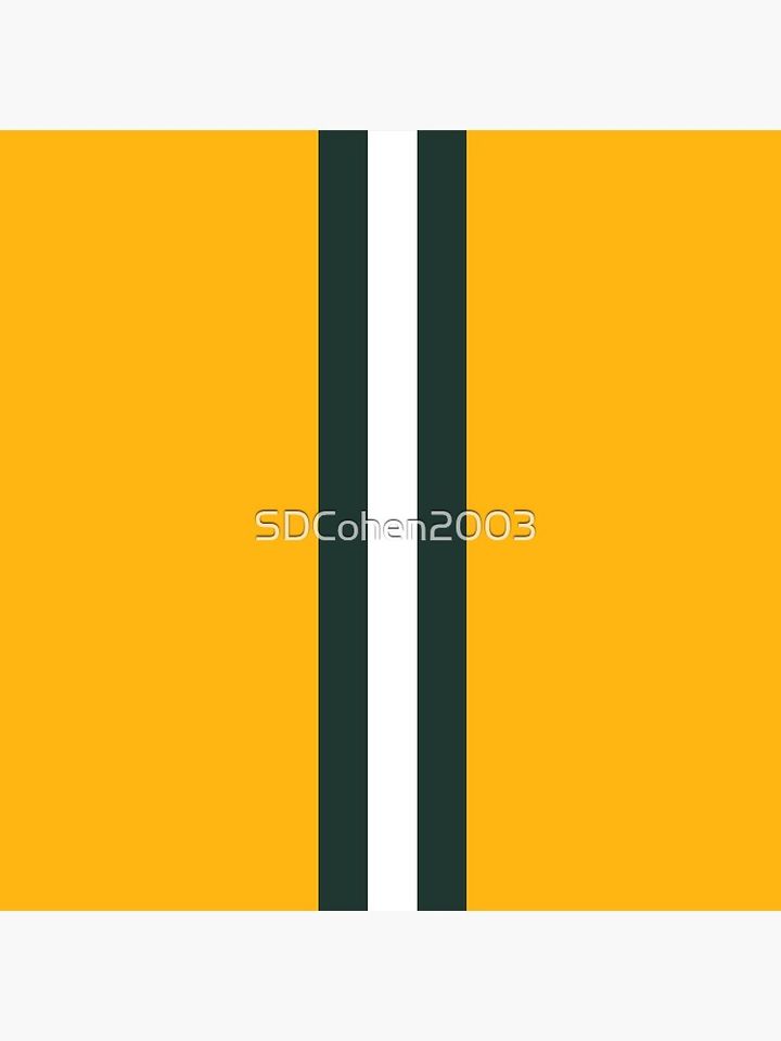 Green Bay Packers Stripes Design Pillow