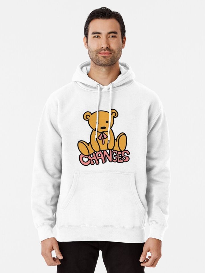 Changes bear Pullover Hoodie, Justin Bieber 90s Vintage Hoodie
