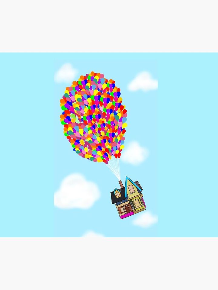 Up Balloons  Throw Blanket