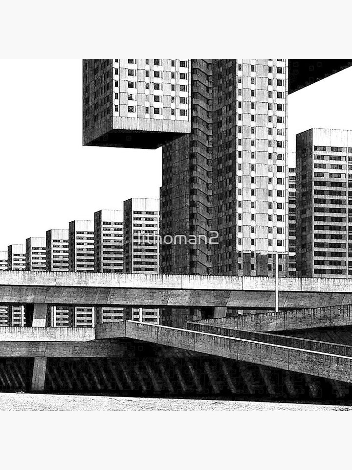 Architectural Brutalism 1 Premium Matte Vertical Poster