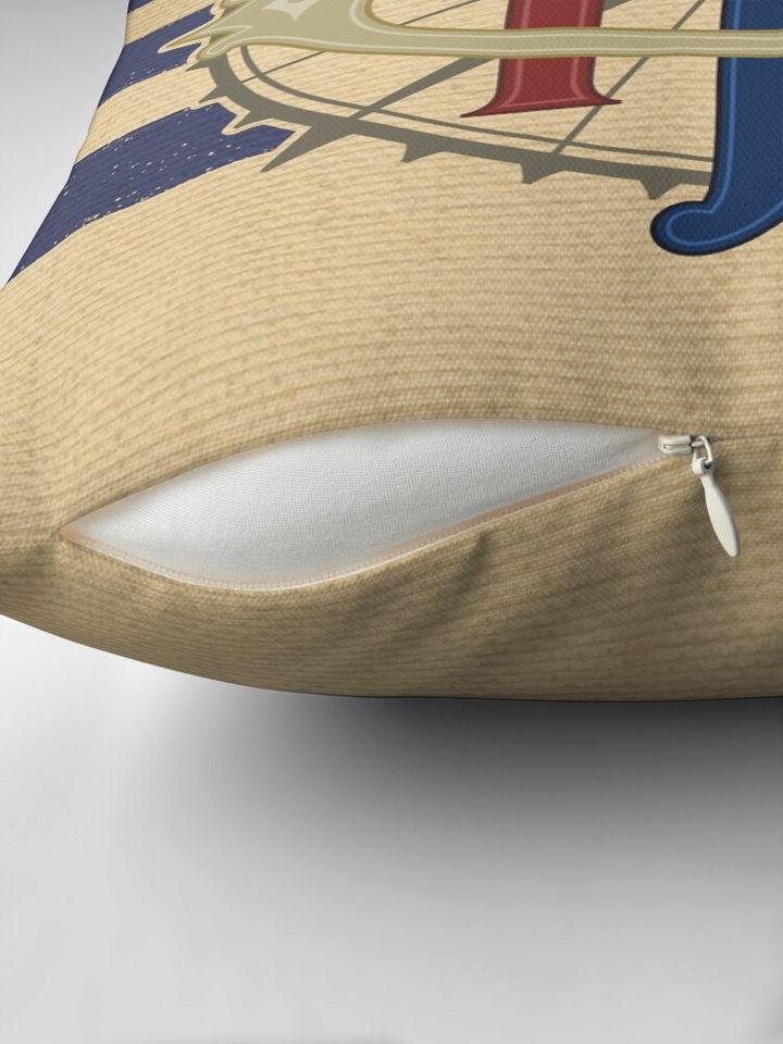 Jungle Navigation Company Blue Stripes Pillow