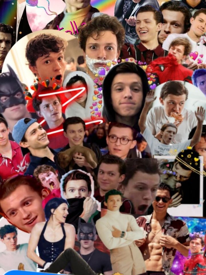 Tom Holland Collage iPhone Case