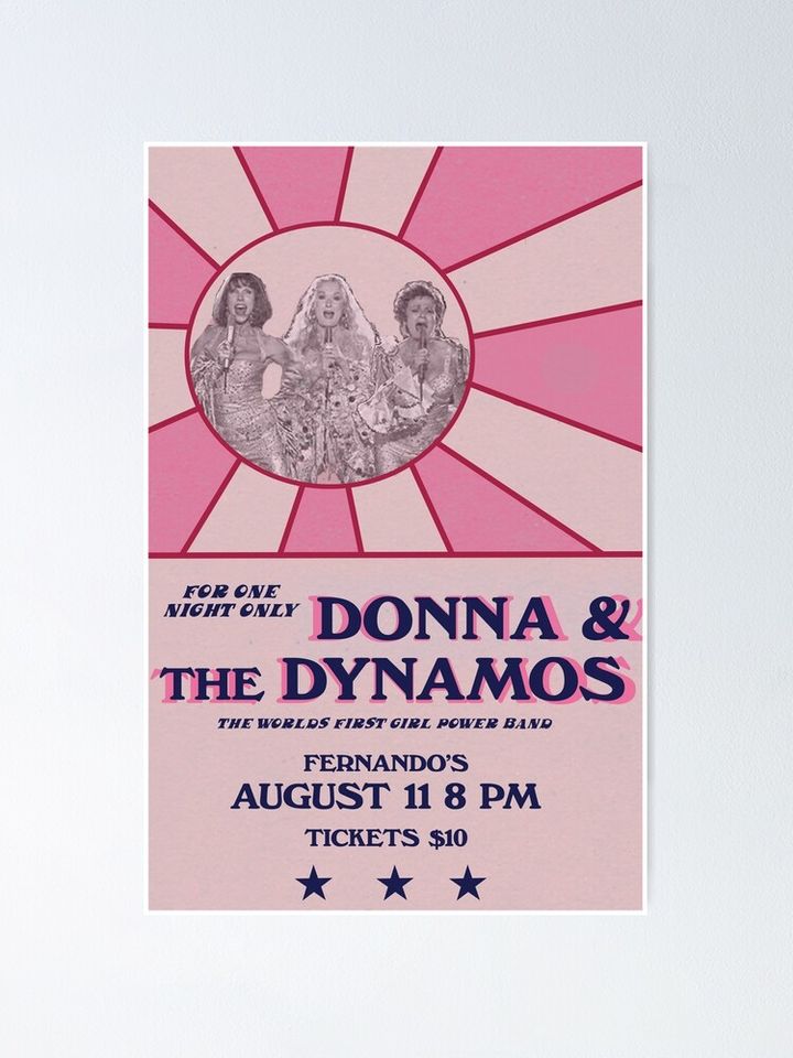 Donna and the Dynamos poster Poster
