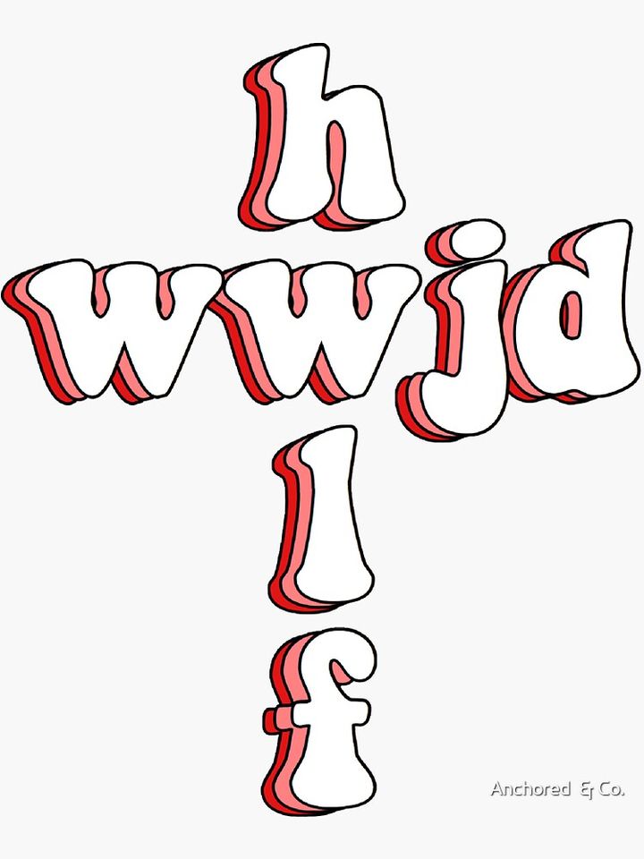 wwjd x hwlf Sticker