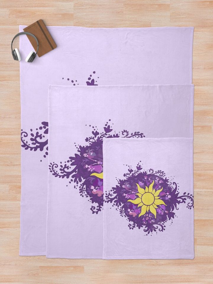 Tangled - Sun - Kingdom Dance Throw Blanket