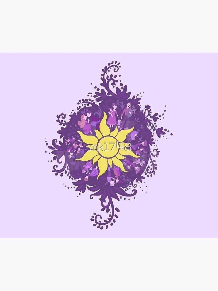Tangled - Sun - Kingdom Dance Throw Blanket