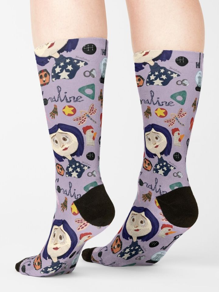 At the Pink Palace Apartments Pattern Socks