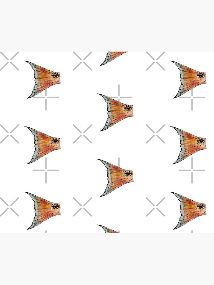 THE REDFISH TAIL Shower Curtain
