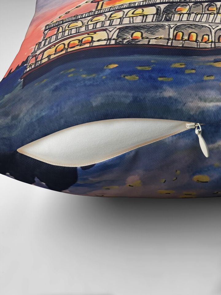 The Princess and the Frog Water Color Pillow