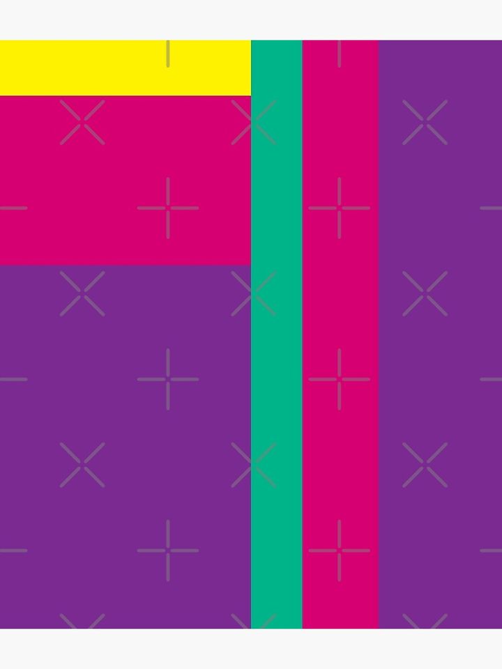 Oliver Tree Purple Pink Yellow Teal Backpack