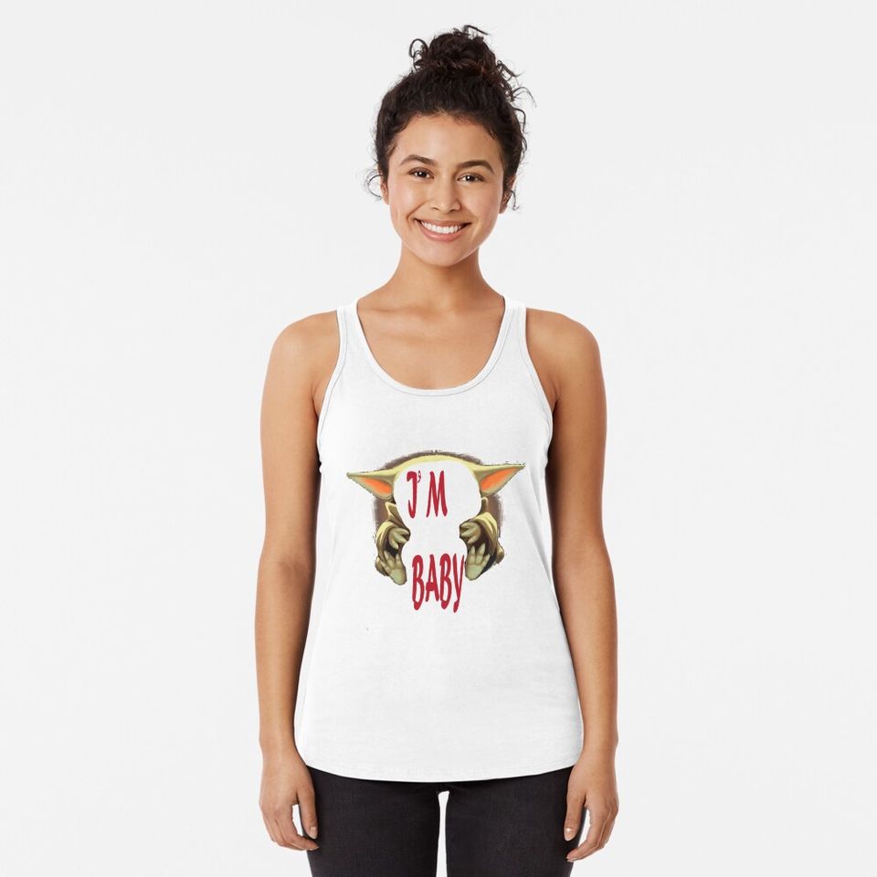 IM BABY Racerback Tank Top