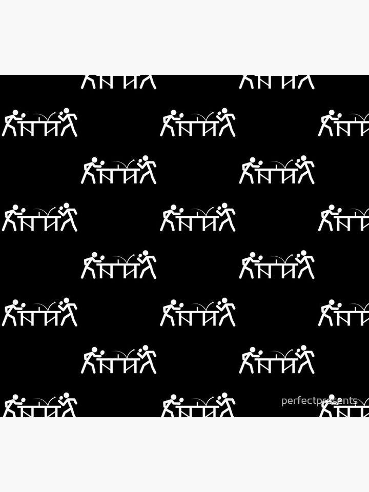 Ping Pong Table Tennis Stick Figures Player Socks