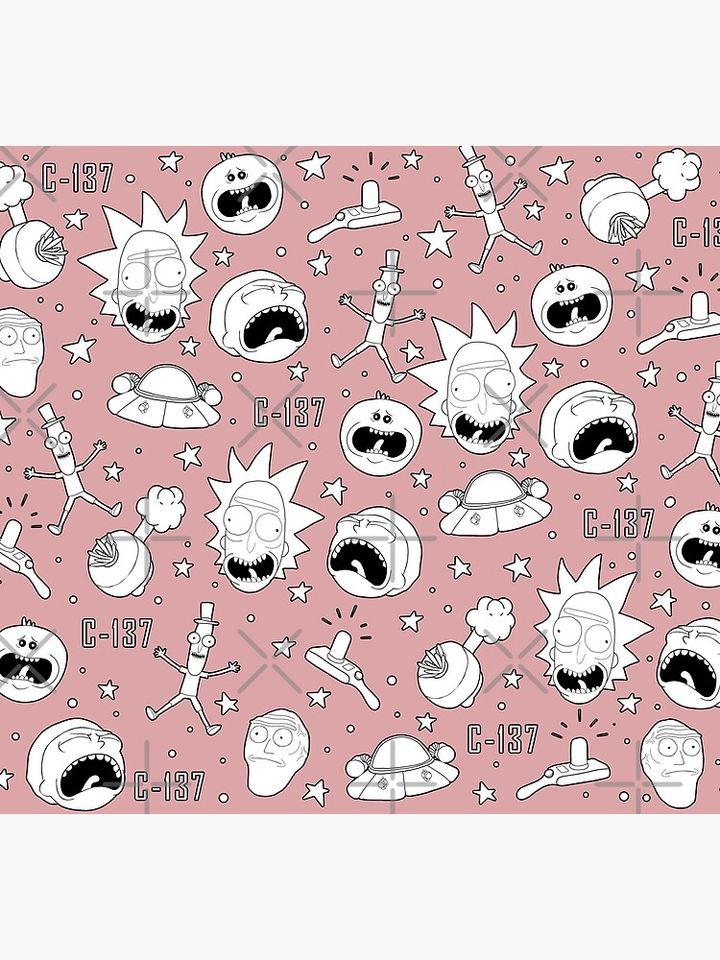 Rick and Rickandmorty pattern Socks