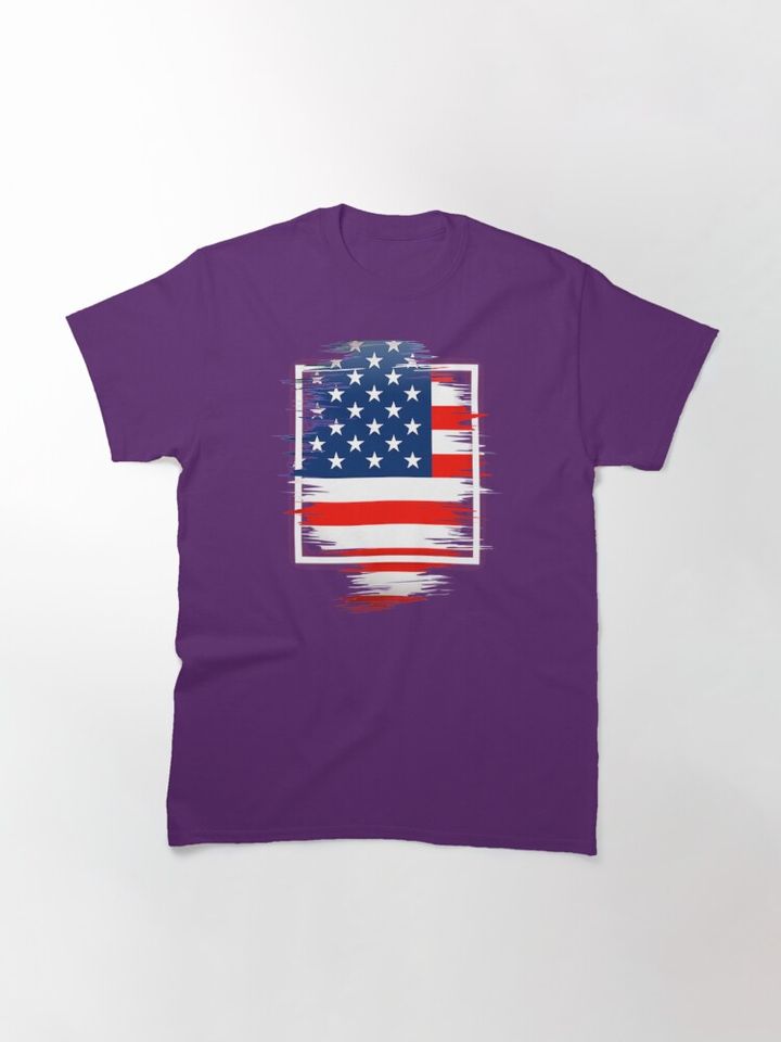 4th July American flag- Independent day T-shirt classique