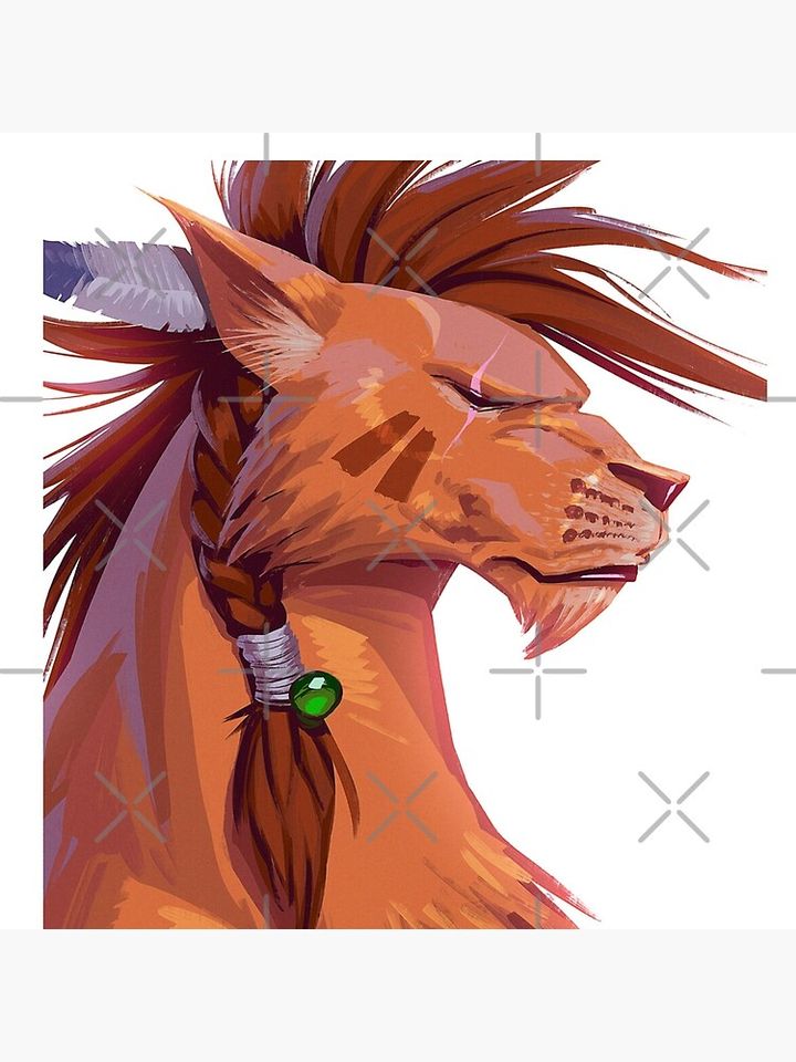 Red XIII - Final Fantasy VII - Portrait Pillow
