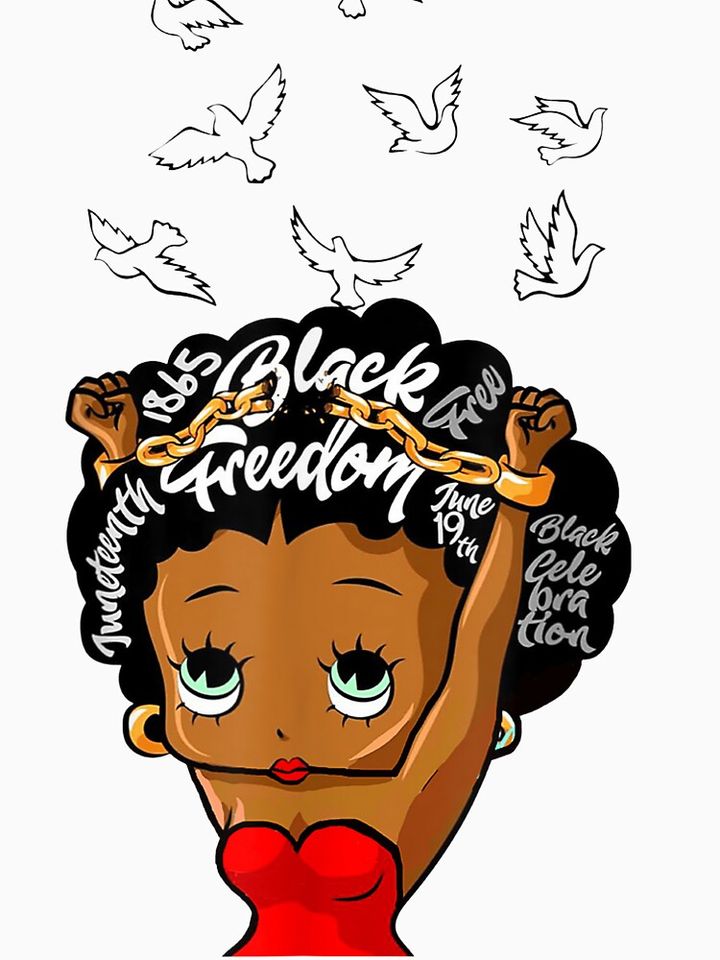Juneteenth Black Women Queen Melanin African Black Freedom 1865 Hoodie