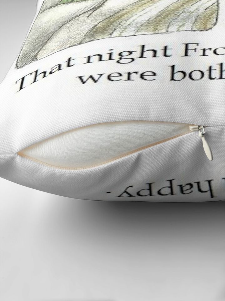 That Night Frog and Toad Were Both Happy Pillow