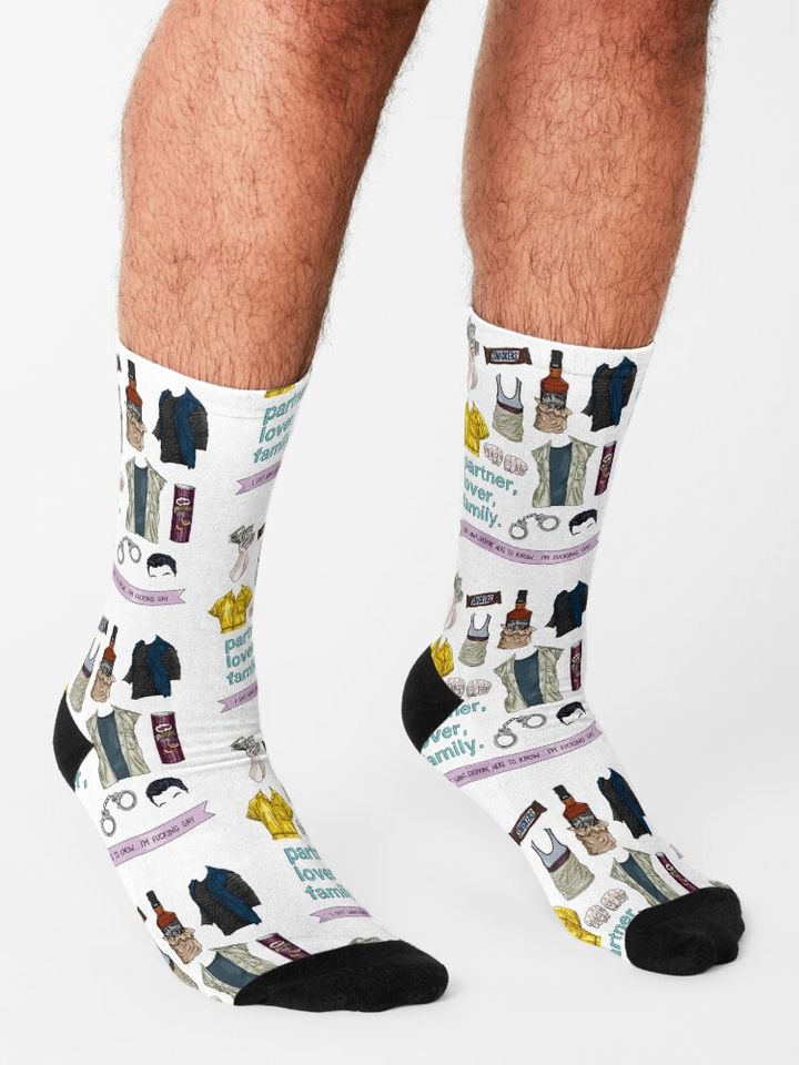 Mickey Milkovich things Flatlay Socks