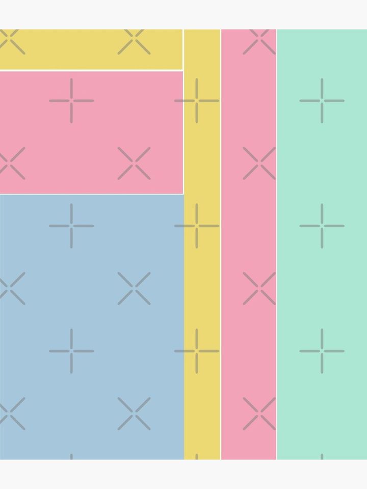 Color Block Pastel Colors Backpack