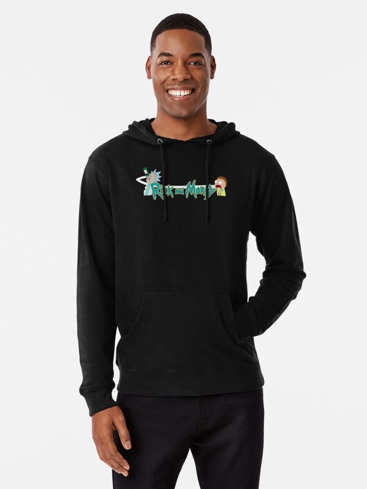 Rick and Rickandmorty - Very Cool Digital Illustration Lightweight Hoodie