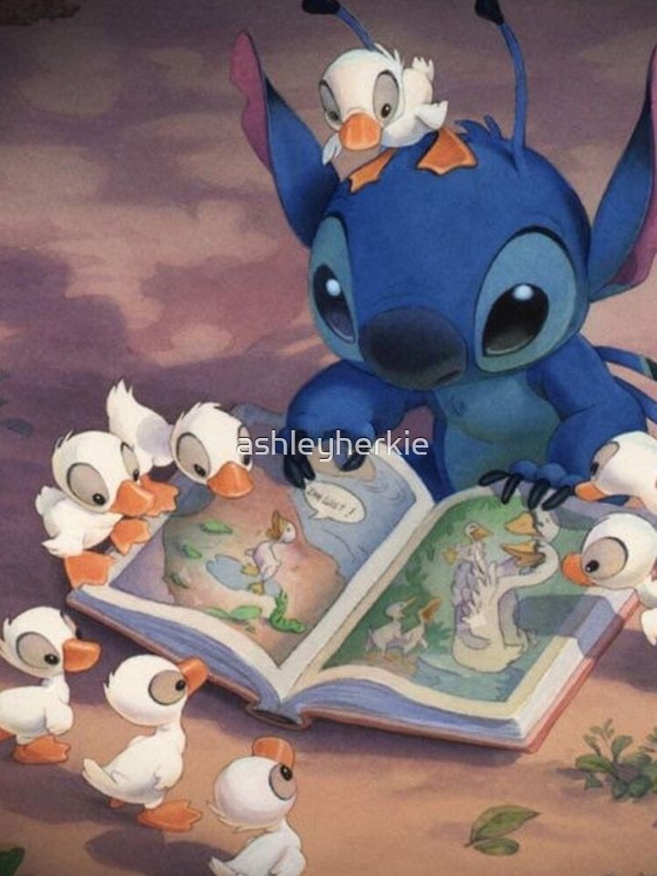 Cute Stitch Reading iPhone Case