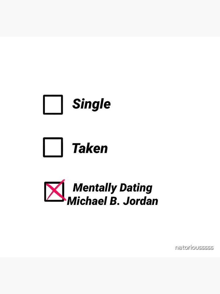 Mentally Dating Michael B Jordan Pillow